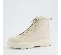 Paul Green 5497 04 Damen Schnürbootie mit Warmfutter Beige (biscuit) Beige 41