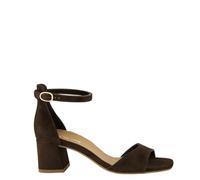 Paul Green 6140-069 Damen Riemchensandalen Rauleder in braun - Gr. 38,5