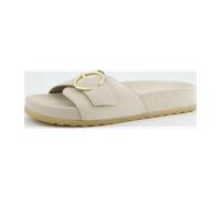 Pantolette PAUL GREEN "Paul Green Pantoletten Veloursleder", Herren, Gr. 36, beige, Veloursleder, Schuhe Pantolette (78414566-36) beige