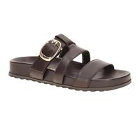 Paul Green 6171 Riemchen Pantolette dunkelbraun moro - Größe 37