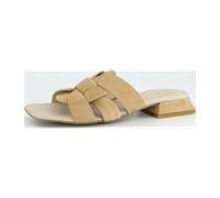 Paul Green Pantolette beige dakar Velour 6187 - Größe 40