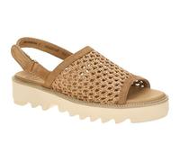 Paul Green Sandalen Leder/Textil Braun - 41