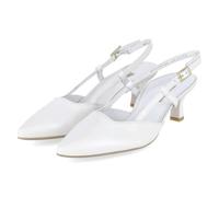 Paul Green 7992-119 Damen Slingpumps Glattleder in Weiss - Gr. 39