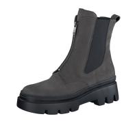 Paul Green 8030 Plateau Boots grau iron Front-Zip für Damen, grau, Gr. 41 EU / 7,5 UK