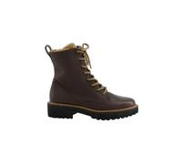 Paul Green 8175 Damen Schnürstiefeletten Leder | Stiefeletten, Grained Soft Choco, Braun, Reißverschluss, Damen, Schuhe