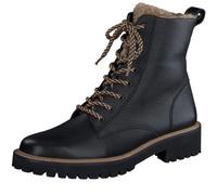 Paul Green Damen Schnürbootie mit Warmfutter, Frauen Schnürstiefeletten,Warm gefüttert,Bootee,Booties,halbstiefel,Schwarz (Black),37 EU / 4 UK