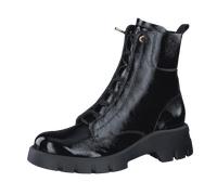 Paul Green Damen Schnürstiefelette, Frauen Schnürstiefeletten,schnürboots,übergangsschuhe,Boots,Stiefel,Bootee,Booties,Schwarz (Black),40.5 EU / 7 UK