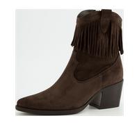 Paul Green Stiefelette Veloursleder Dunkelbraun - 39