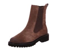 Paul Green 8270-030 Earth (Braun) - gefütterte Stiefelette - Damenschuhe Modische Stiefelette / Boots, Braun, leder (soft suede), absatzhöhe: 20 mm für Damen, braun, Größe 38 EU / 5 UK