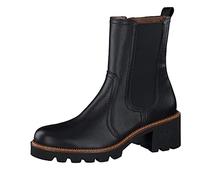 Stiefelette PAUL GREEN "Paul Green Stiefelette Leder/Textil", Damen, Gr. 40, schwarz, Leder, Textil, Schuhe Stiefelette (56022521-40) schwarz