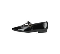 Riemchenballerina PAUL GREEN "Paul Green Ballerinas Leder", Damen, Gr. 40, schwarz (schwarz lack), Leder, Schuhe Riemchenballerina (82628766-40) schwarz lack