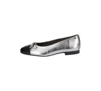 Paul Green Ballerinas Leder Silber/Schwarz - 37