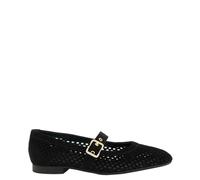 Paul Green Riemchenballerina 1213-059 Veloursleder Damen Schwarz Gr. 40,5