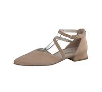 Paul Green Damen Ballerina, Frauen Riemchenballerinas,Ausgehschuhe,Abendschuhe,Slip-ons,spangenballerinas,Mary-Jane,Pumps,Beige (Dakar),39 EU / 6 UK