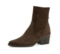 Paul Green Damen Ballerinas mit Absatz 8075-069 Weite XX-Schmal Reißverschluss Wildleder BRAUN 069 37.5 EU