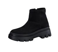 Paul Green Stiefelette 8113 Veloursleder, warm gefüttert, Plateauabsatz Schwarz Größe 40 ½