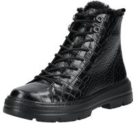 0078-5287-078/Schnürstiefelett Schwarz