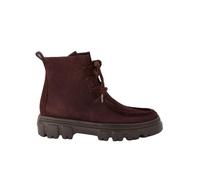 Paul Green Damen - Boots 5499-046 in rot Rauleder | Winterstiefel, Barolo, Bordeaux, Schnürung, seitlicher Reißverschluss, Damen, Schuhe