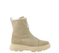Stiefelette PAUL GREEN "Paul Green Stiefelette Veloursleder", Damen, Gr. 42,5, beige, Veloursleder, Schuhe Stiefelette (93428031-42,5)