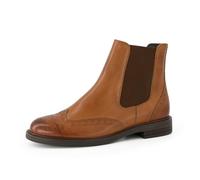 Stiefelette PAUL GREEN "Paul Green Stiefelette Leder", Damen, Gr. 40,5, braun (cognac), Leder, Schuhe Stiefelette (64135930-40,5) cognac