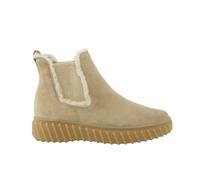 Stiefelette PAUL GREEN "Paul Green Stiefelette Veloursleder/Textil", Damen, Gr. 40,5, grau, braun, Textil, Veloursleder, Schuhe Stiefelette (33705444-40,5) grau, braun