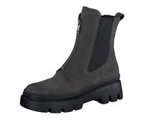 Paul Green 8030 Plateau Boots grau iron Front-Zip für Damen, grau, Gr. 38 EU / 5 UK