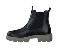 Paul Green Damen Chelsea-Boots, Frauen Chelsea Boots,Schlupfstiefel,hoch,Stiefel,Bootee,Booties,halbstiefel,Kurzstiefel,Schwarz (Black/Fango),40.5 EU / 7 UK