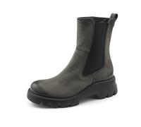 Paul Green Damen Chelsea-Boots, Frauen Chelsea Boots,Schlupfstiefel,Bootee,Booties,halbstiefel,Kurzstiefel,uebergangsschuhe,Grau (Iron),37.5 EU / 4.5 UK