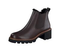 Paul Green Damen Chelsea-Boots mit Warmfutter, Frauen Chelsea Boots,Warm gefüttert,uebergangsschuhe,uebergangsstiefel,Dunkelbraun (Moro),39 EU / 6 UK