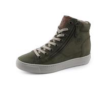 Paul Green Damen, Frauen High-Top Sneaker,Freizeitschuhe,Turnschuhe,Laufschuhe,schnürschuhe,high top Sneaker,mid Cut,Oliv (JA),37.5 EU / 4.5 UK