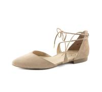 paul green Veloursleder Ballerinas, braun, 40 Hellbraun