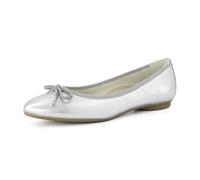 Paul Green Damen, Frauen Klassische Ballerinas,Ballerina-Schuhe,Ballett-Schuhe,Ballet-Flats,flach,Ausgehschuhe,Abendschuhe,Silber (JA),37 EU / 4 UK