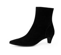 Paul Green Damen, Frauen Klassische Stiefeletten,uebergangsstiefel,flach,Boots,Stiefel,Bootee,Booties,halbstiefel,Braun (Suede/Black),37 EU / 4 UK