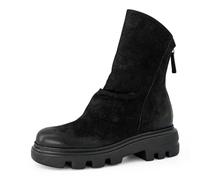 Stiefelette PAUL GREEN "Paul Green Stiefelette Nubukleder", Damen, Gr. 41, schwarz, Nubukleder, casual, Schuhe (34116440-41) schwarz
