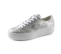 Paul Green Damen, Frauen Low-Top Sneaker,Freizeitschuhe,Turnschuhe,Laufschuhe,schnürschuhe,schnürer,Plateausohle,Silber (JA),40 EU / 6.5 UK