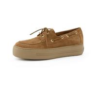 Paul Green Bootsschuhe - Gr. 37,5 - Braun - Rauleder