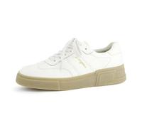 Paul Green Sneaker Glattleder Damen Low-Top Plateausohle Weiß Größe 39