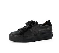 Paul Green Damen, Frauen Low-Top Sneaker,schnürschuhe,schnürer,Halbschuhe,straßenschuhe,Strassenschuhe,Sportschuhe,Schwarz (Glitter/Black),40.5 EU / 7 UK