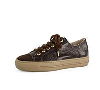 Paul Green 4977-278 Moro (Braun) - sportlicher Schnürschuh - Damenschuhe Sneaker, Braun, leder (s. suede/glossy calf) für Damen, braun, Größe 37 EU / 4 UK