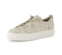 Paul Green Damen, Frauen Low-Top Sneaker,schnürschuhe,schnürer,Plateausohle,Halbschuhe,straßenschuhe,Florales Muster/Weiß (JA),41 EU / 7.5 UK