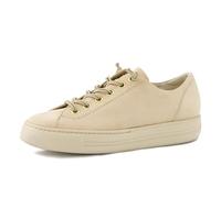 Schnürschuh PAUL GREEN "Paul Green Sneaker Leder", Damen, Gr. 38,5, beige, Leder, Schuhe Schnürschuh (62029457-38,5) beige