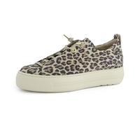 Paul Green Damen, Frauen Low-Top Sneaker,Laufschuhe,schnürschuhe,schnürer,Plateausohle,Halbschuhe,straßenschuhe,Leopard-Muster (JA),41 EU / 7.5 UK
