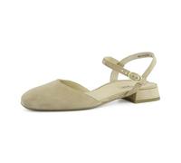 Paul Green Damen, Frauen Sandaletten,Freizeitschuhe,offene Schuhe,Strandschuhe,Riemchensandalen,elegant,Leichter Absatz,Beige (JA),40.5 EU / 7 UK