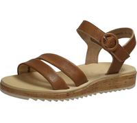 Paul Green Damen SUPER Soft Sandale, Frauen Riemchensandalen,Sommersandalen,bequem,flach,Sommerschuhe,Freizeitschuhe,Mittelbraun (Cuoio),39 EU / 6 UK