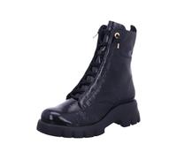 Schnürstiefelette PAUL GREEN "Paul Green Stiefelette Glattleder", Damen, Gr. 40, schwarz (croco schwarz), Glattleder, Schuhe Schnürstiefelette (70129247-40) croco schwarz