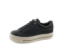 Paul Green Sneaker 5241-017 Damen Low-Top Glattleder Komfort-EVA-Sohle Schwarz Größe 40,5