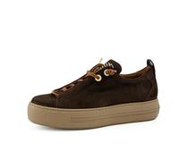Paul Green Damen Low-Top Sneaker - Turnschuhe mit Komfort-Eva-Sohle - Damenschuhe - Alltag & Büro Sneaker Damen - Braun 44x