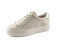 Paul Green Sneaker Glattleder Beige/Grün - 38,5