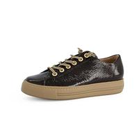 Paul Green Damen Low-Top Sneaker - Wechselfußbett & Orthopädische Einlagen - Leichte Eva-Sohle - Sportschuhe & Sneaker Damen - Braun 57x