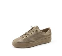 Paul Green Damen Pauls mit Relax-Weite und Wechselfußbett, Frauen Low-Top Sneaker,Turnschuhe,Laufschuhe,schnürer,Beige Metallic (Champagne),38 EU / 5 UK